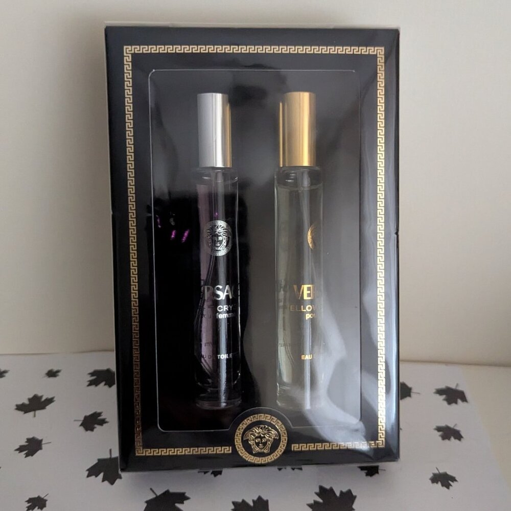Versace Bright Crystal and Yellow Diamond ED T Travel sp ray set